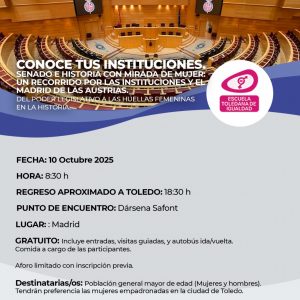 isita al Senado y Madrid de las Austrias. Escuela Toledana de Igualdad. Ayuntamiento de Toledo.