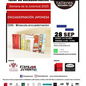 Semana de la Juventud. Taller de Encuadernación Japonesa