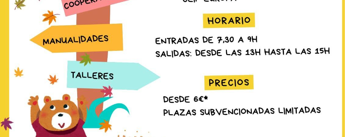Aulas Abiertas 31 de octubre. Campamento urbano…