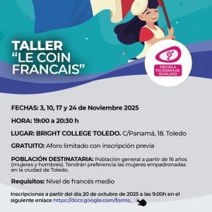 spacio de conversación “Le Coin Francais”. Escuela Toledana de Igualdad.