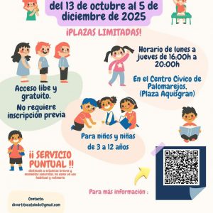 ‘Divertiteca’ entre el 13 de octubre y 5 de diciembre para niños de 3 a 12 años