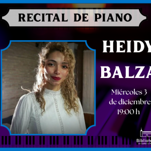Biblioteca de Castilla-La Mancha. Recital de piano de Heidy Balza y sus alumnos.