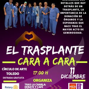EL TRASPLANTE CARA A CARA Charla divulgativa.