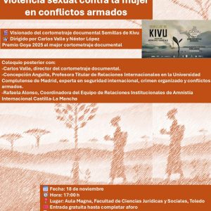 UCLM. Voces desde el conflicto: ​Corto y coloquio sobre la violencia sexual contra la mujer en conflictos armados