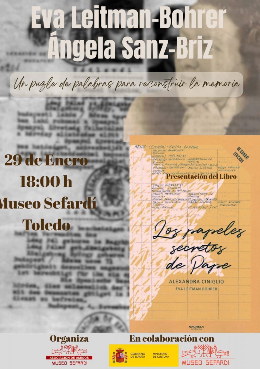 https://www.toledo.es/wp-content/uploads/2025/12/definitivo-848x1200.jpg. Museo Sefardí. Conferencia “Los papeles secretos de Pape: un puzle de palabras para reconstruir la memoria”.