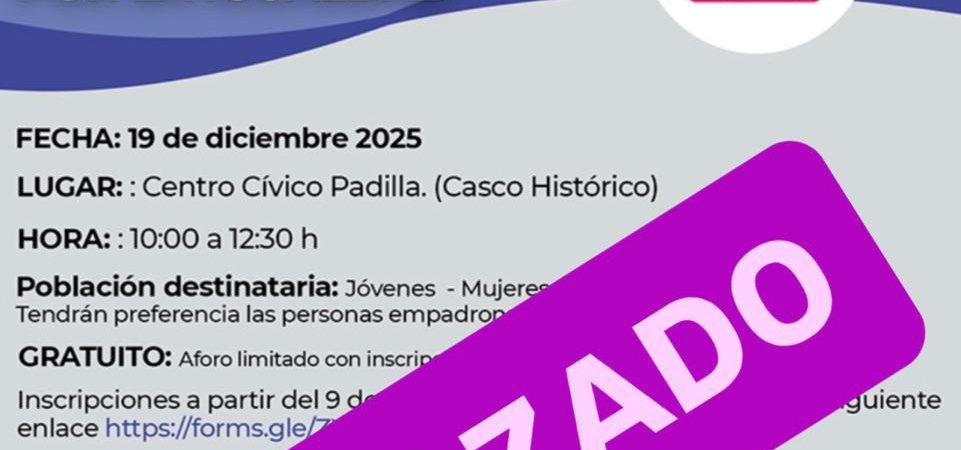 Taller influencers por la igualdad. APLAZADO.