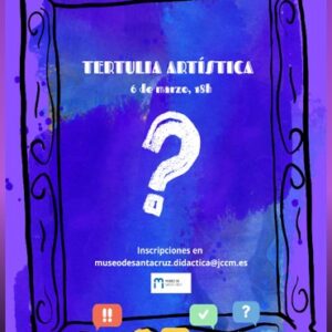 «Celebramos una tertulia artística en el Museo de Santa Cruz».