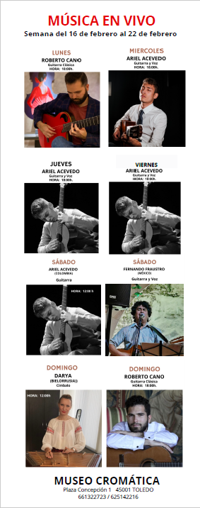 https://www.toledo.es/wp-content/uploads/2026/02/captura-de-pantalla-2026-02-10-094545.png. «MUSICA EN DIRECTO – MES DE FEBRERO / MUSEO CROMATICA»