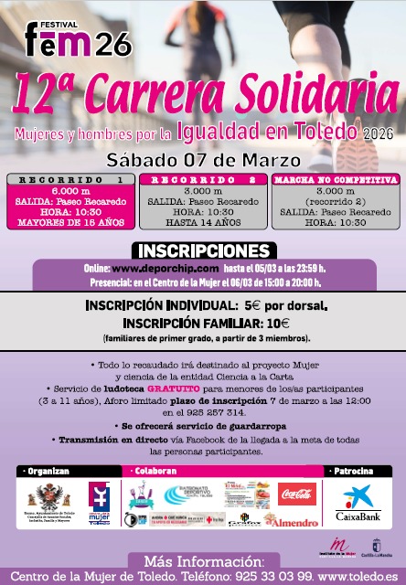 https://www.toledo.es/wp-content/uploads/2026/02/cartel-carrera.jpg. 8M XII Carrera solidaria mujeres y hombres por la igualdad en Toledo