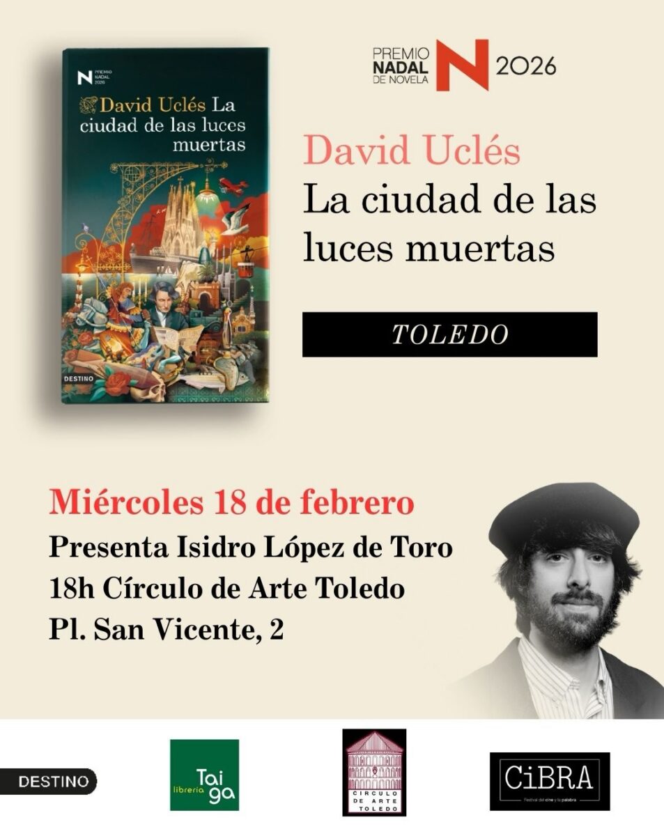 https://www.toledo.es/wp-content/uploads/2026/02/david-ucles-953x1200.jpg. Presentación del libro de David Uclés: «La ciudad de las luces muertas»