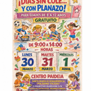 lan Corresponsables. SERVICIOS DÍAS NO LECTIVOS SEMANA SANTA.