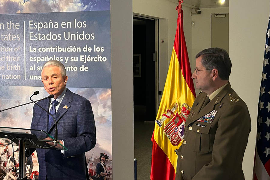 https://www.toledo.es/wp-content/uploads/2026/03/header-nota-de-prensa.jpg. «El JEME, acompañado por el Embajador de los Estados Unidos en España y Andorra, inaugura la exposición temporal «España en los Estados Unidos. La contribución de los españoles y su Ejército al surgimiento de una nación» en el Museo del Ejército»