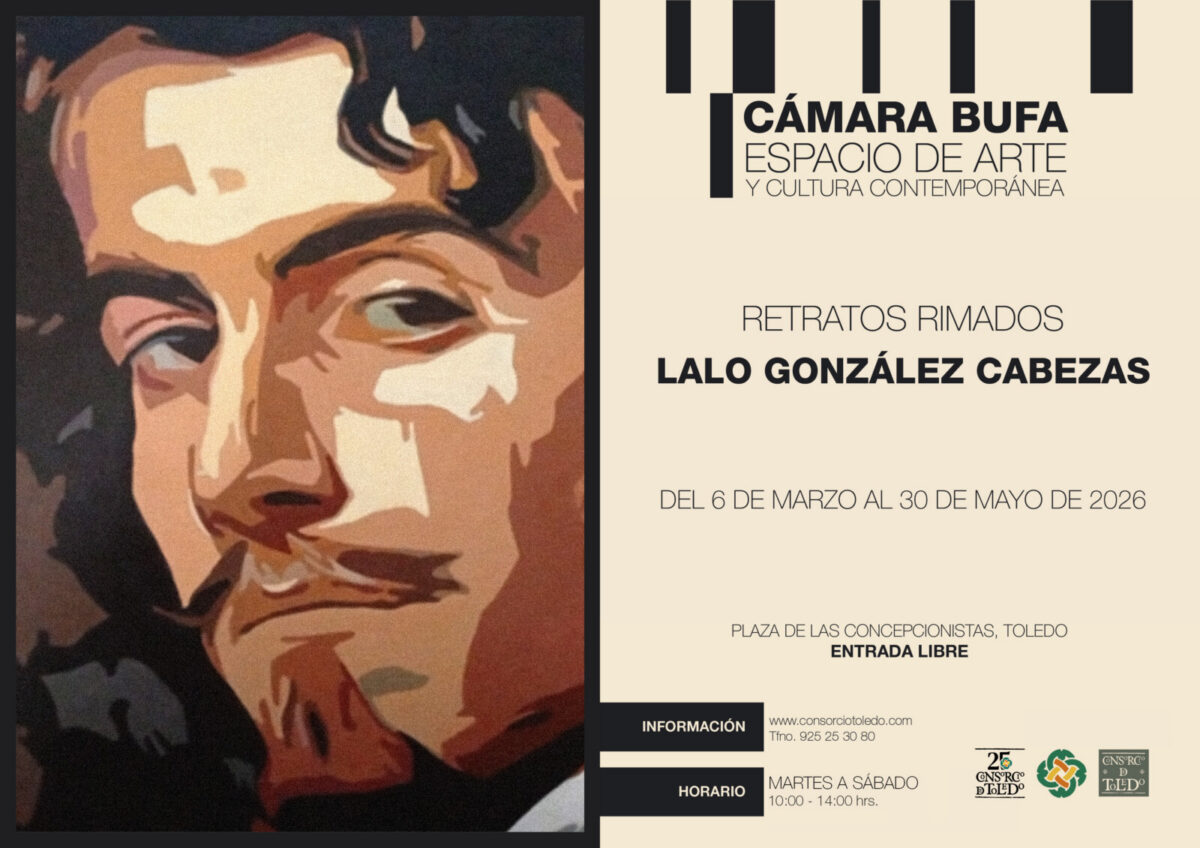 https://www.toledo.es/wp-content/uploads/2026/03/lalo-gonzalez-cabezas-exposicion-1200x848.jpg. Exposición: “Retratos Rimados” de Lalo González Cabezas.